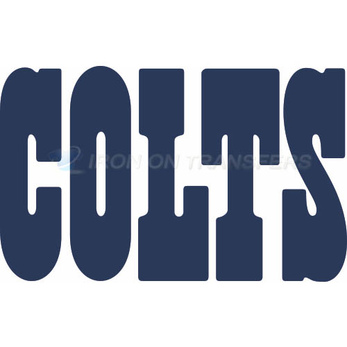 Indianapolis Colts Iron-on Stickers (Heat Transfers)NO.540
